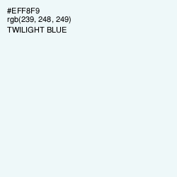 #EFF8F9 - Twilight Blue Color Image